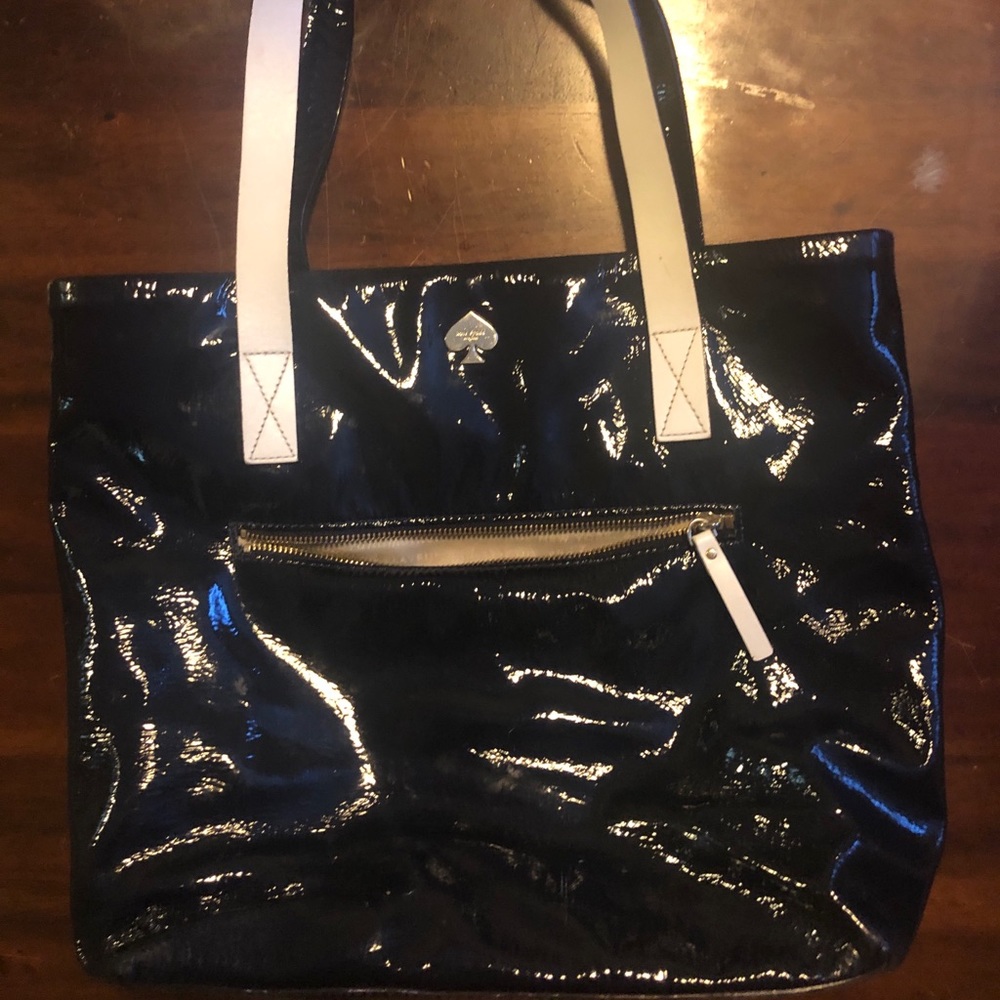 Navy and white large Kate Spade bag
